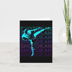 Shotokan Karate Japanische Kampfsportarten Retro Karte