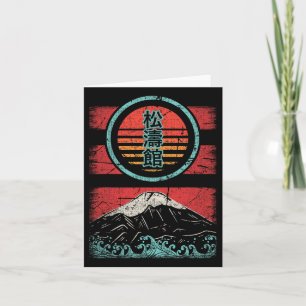 Shotokan Karate Kanji Retro 80er Stil Karte