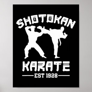 Shotokan Karate Martial Arts Est 1928 Teacher Shot Poster