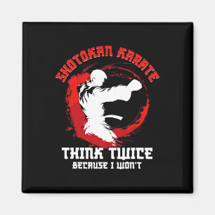 Shotokan Karate-Praktiker denken zweimal Shotokan Magnet