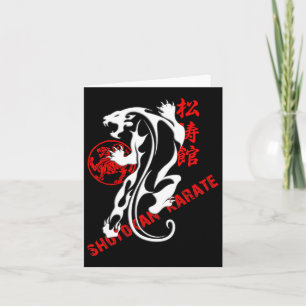 Shotokan Karate Tiger Prowess - Martial Arts Budo Karte