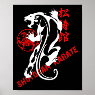 Shotokan Karate Tiger Prowess - Martial Arts Budo Poster