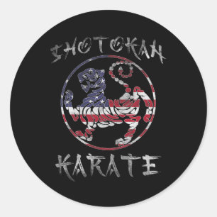 Shotokan Karate Tiger Symbol Usa Squad Kampfkunst Runder Aufkleber