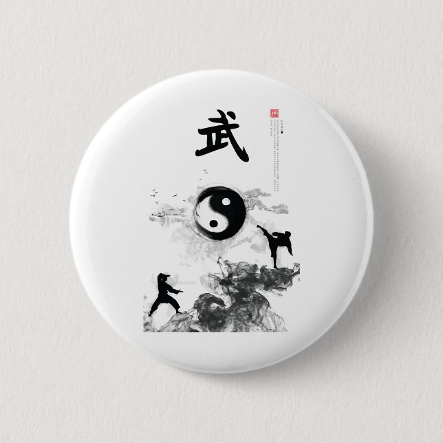 Shotokan Karate Uniform Karate Outfit Karate Calli Button (Vorderseite)