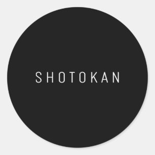 Shotokan Karate Uniform Karate Outfit Moderner Sch Runder Aufkleber