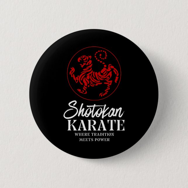 Shotokan Karate, wo Tradition Power trifft Button (Vorderseite)