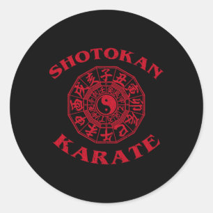 Shotokan Karate Zodiac Kreis Runder Aufkleber