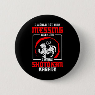 Shotokan-Trainer riskieren nicht Messing Shotokan Button