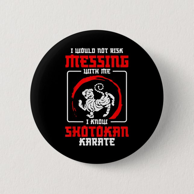 Shotokan-Trainer riskieren nicht Messing Shotokan Button (Vorderseite)