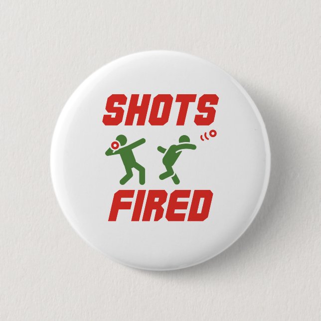 Shots Fred Funny Shot Put Track und Field Button (Vorderseite)