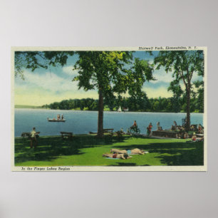 Shotwell Park an einem sonnigen Tag Poster