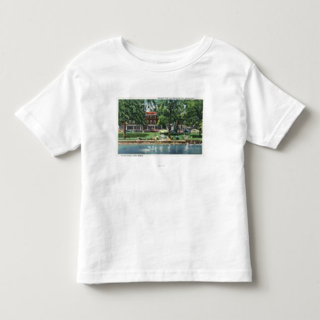 Shotwell Park-und Sherwood Gasthaus-Szene Kleinkind T-shirt (Vorderseite)