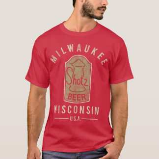 Shotz Beer Abgetragene Freundin von Dks T-Shirt
