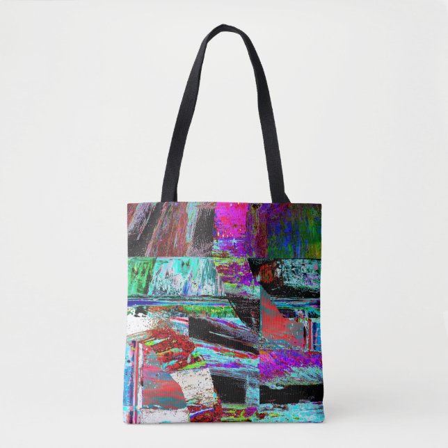Shoulder Tote – Neon Pulse Tasche (Vorderseite)