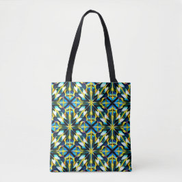 Shoulder Tote with Geometric Pattern Tasche