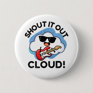 Shout Cloud Funny Music Weather Puff Button