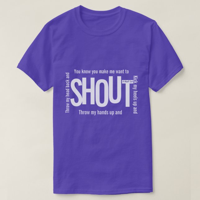 SHOUT - Ein MisterP-Shirt T-Shirt (Design vorne)
