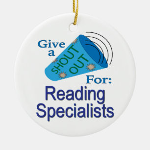 Shout for Reading Specialists Keramik Ornament