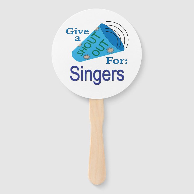 Shout for Singers Fächer (Vorderseite)