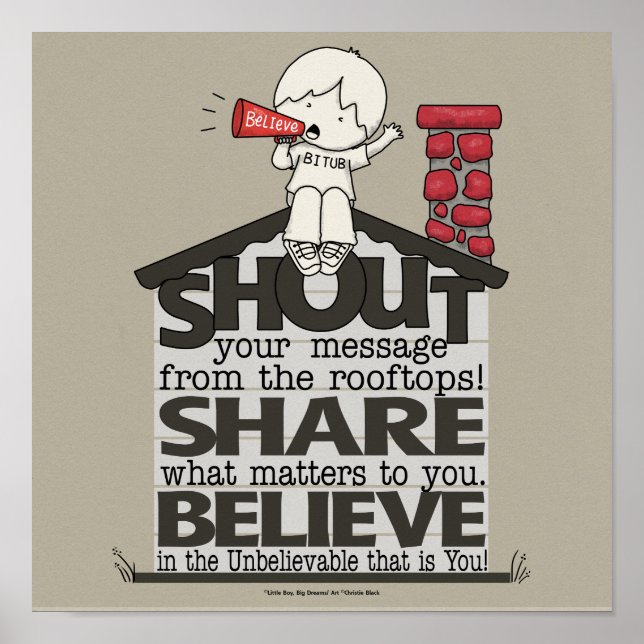 Shout from the Rooftops Poster (Vorne)