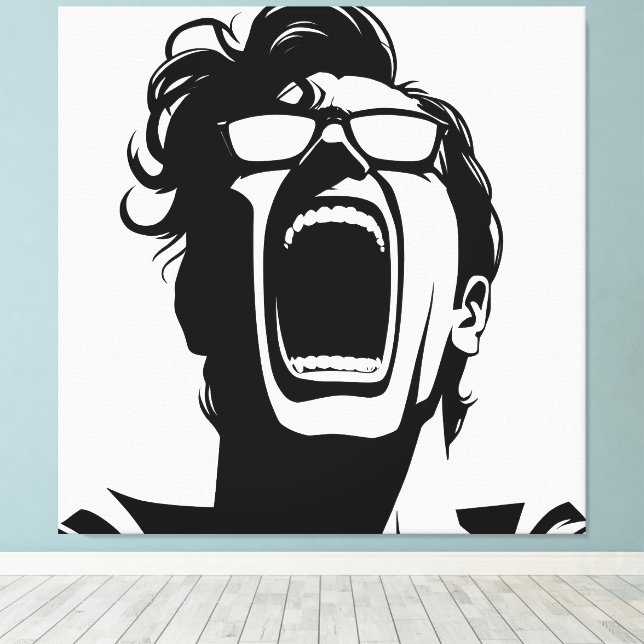 Shout Leinwanddruck (Insitu (Holzboden))