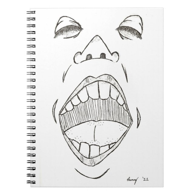 "Shout"-Notebook Notizblock (Vorderseite)
