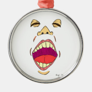 "Shout"-Ornament Silbernes Ornament