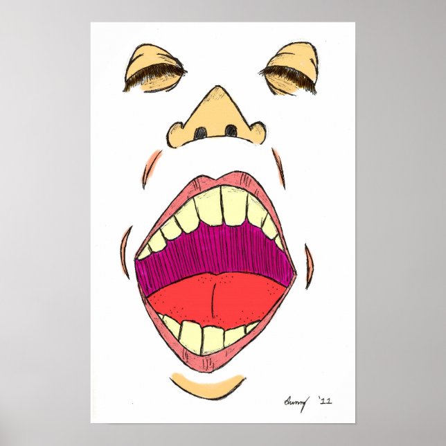 "Shout"-Print Poster (Vorne)