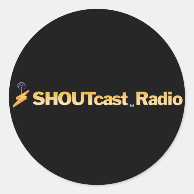 SHOUTcast Titel Stickers (Vorderseite)