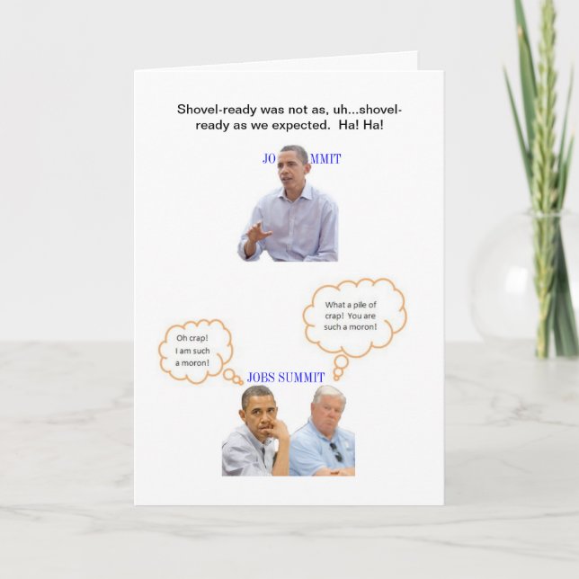 Shovel Ready Jobs?! Karte (Vorderseite)