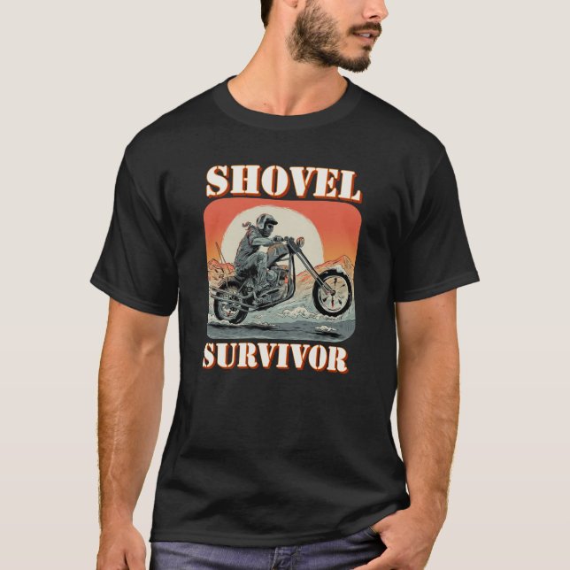 Shovelhead Survivor Biker t shirt (Vorderseite)