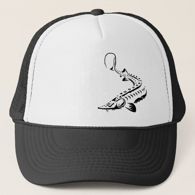 Shovelnose-Pallid-Sturgeon-Stamm - Cap, Hat Truckerkappe (Vorderseite)