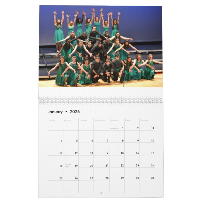Show-Chor 2014 tragen des Tuscarora-HS ein Kalender (Jan 2026)