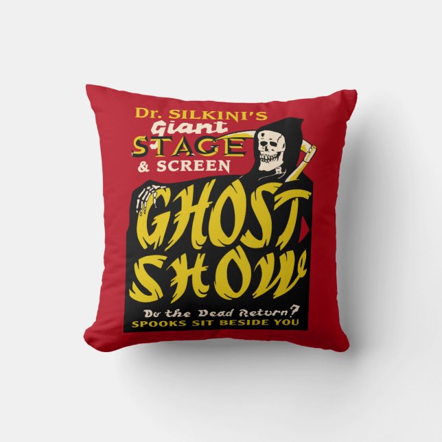 Show Dr.-Silkini Ghost Show Spook Kissen (Vorderseite)