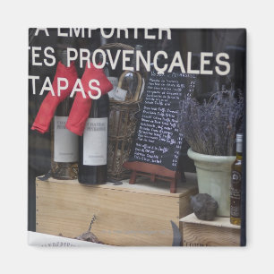 Show-Fenster und Wein Magnet