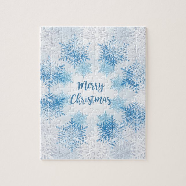 SHOW FLAKES PATTERN Frohe Weihnachten (Vertikal)