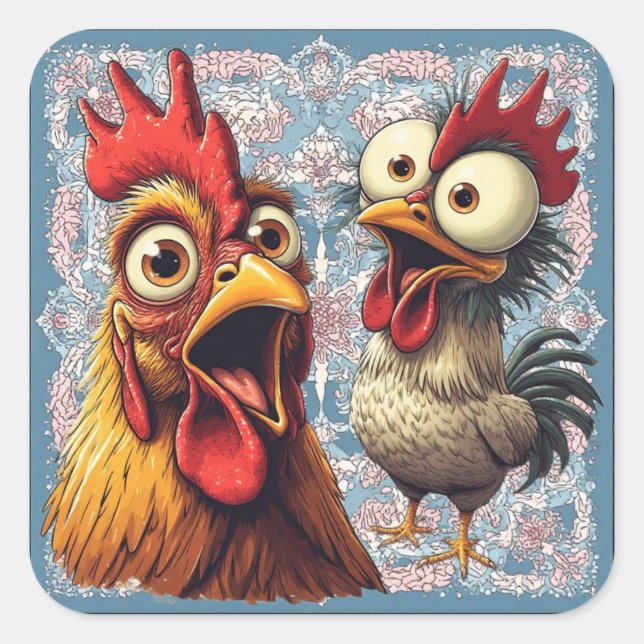 “Show Glam” Cheesy Chickens Sticker (Vorderseite)