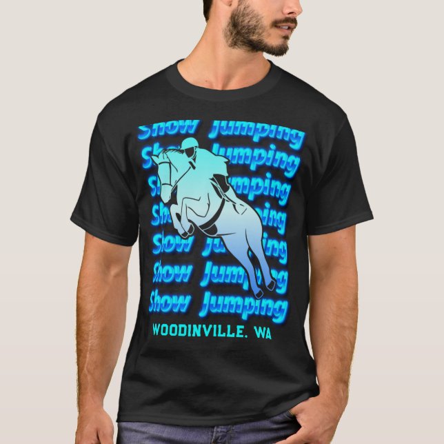 Show Jumng Event Or Location Date Name T Shirt  (Vorderseite)