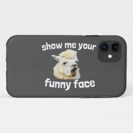 Show me your funny face lachendes Alpaka Lama Case-Mate iPhone Hülle