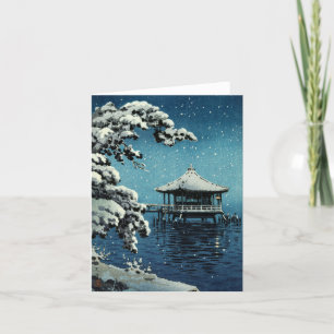 Showa Era, Winter von Tsuchiya Koitsu Dankeskarte