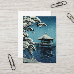 Showa Era, Winter von Tsuchiya Koitsu Visitenkarte