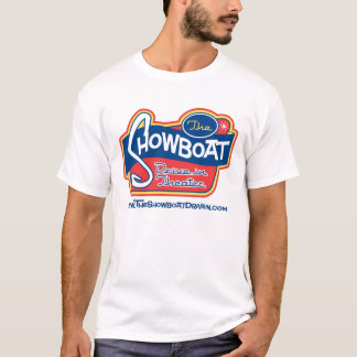 Showboat-Antrieb im Logo für helles Kleid T-Shirt