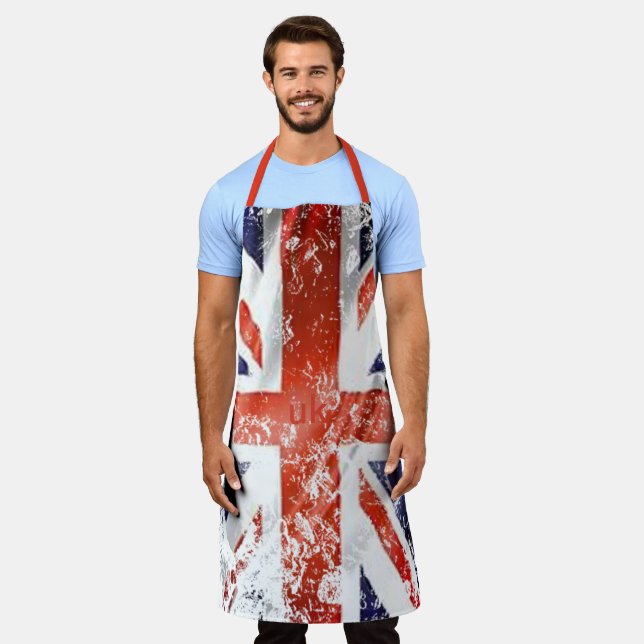Showcase UK Pride Kulinarischer Stil, Britische Fl Schürze (Getragen)