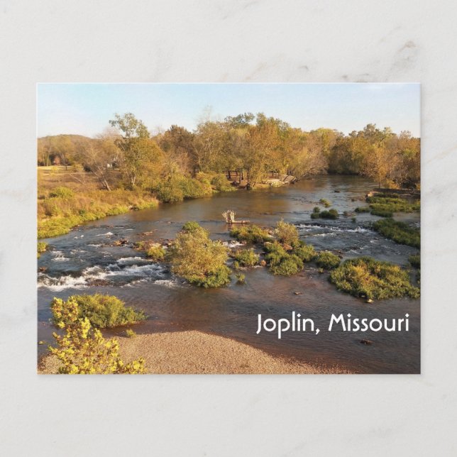 Showcreek bei Joplin Missouri Herbstsaison Postkarte (Vorderseite)