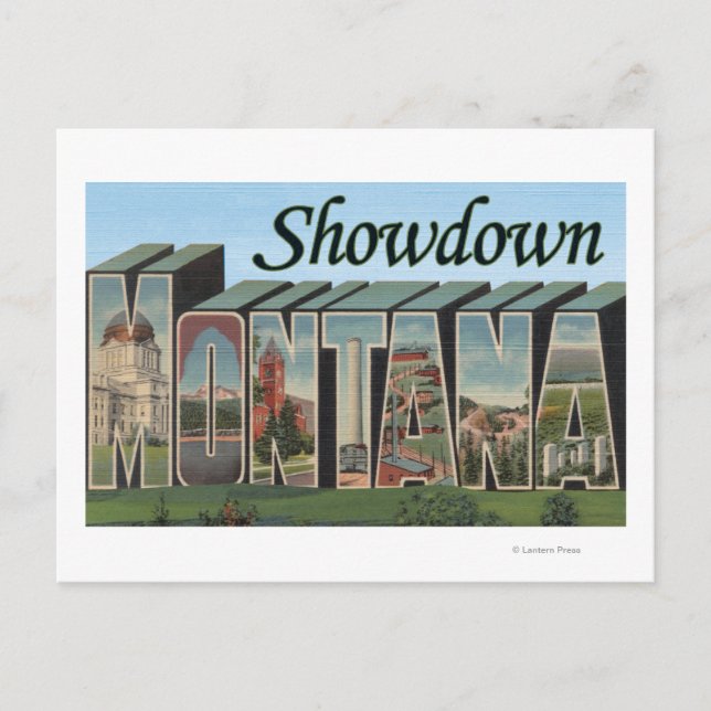 Showdown, Montana Postkarte (Vorderseite)
