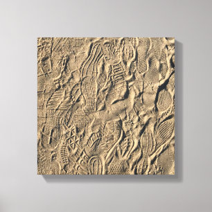 Showdrucke im Sand Leinwanddruck