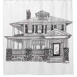 shower curtain of 22 Montagu Street Duschvorhang