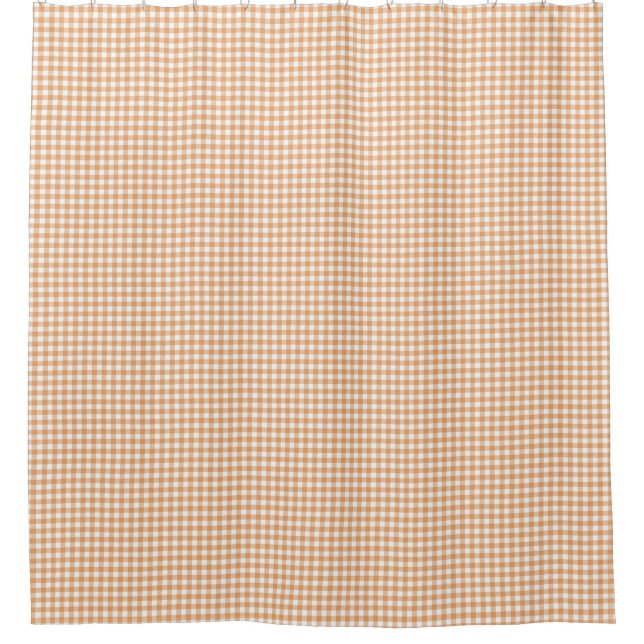 Shower curtain with a beige and white gingham  duschvorhang (Vorderseite)