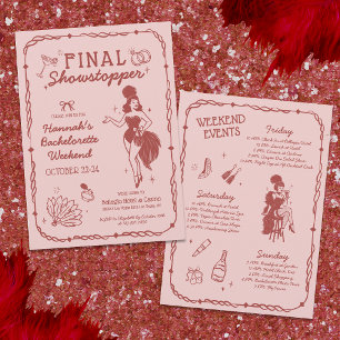 Showgirl Final Showstopper Bachelorette Einladung