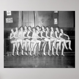 Showgirls, 1925. Vintages Foto Poster